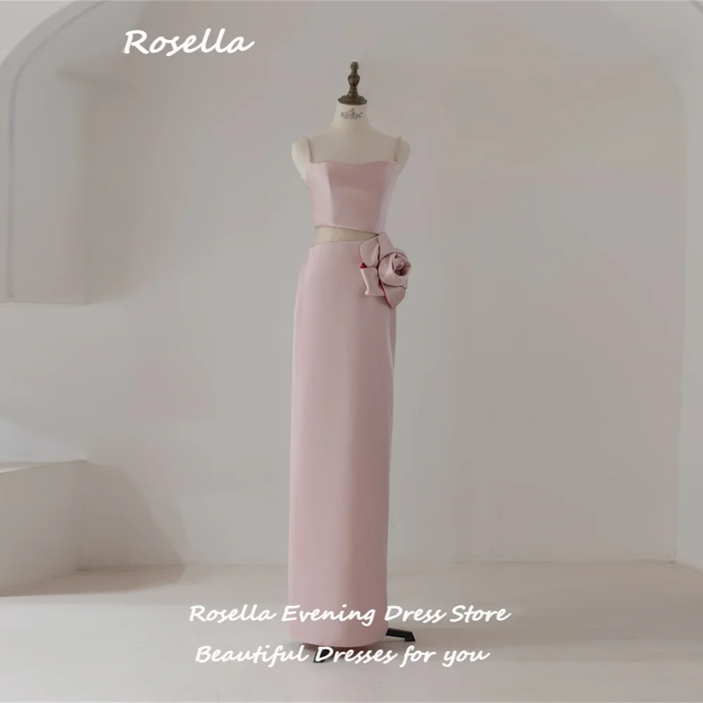 ROSELLA Pink Spaghetti Straps Prom Dresses Cut-out Ankle Length Straight 3D Flowers Formal Evening Dress Korean New 2023
ROSELLA Pink Spaghetti Straps Prom Dresses Cut-out Ankle Length Straight 3D Flowers Formal Evening Dress Korean New 2023