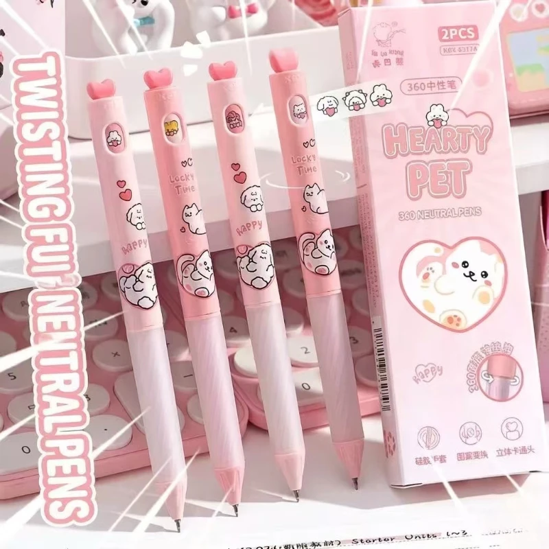 Kawai Twist turn music neutral pen high value rotate out of the core cute love pet student quick drying brush question black
Kawai Twist turn music neutral pen high value rotate out of the core cute love pet student quick drying brush question black