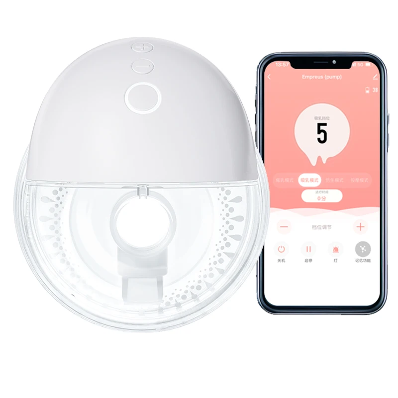 Portable App Wireless Control Electric Breastpump BPA Free Silicone Wearable Breast Pump Hands Free
Portable App Wireless Control Electric Breastpump BPA Free Silicone Wearable Breast Pump Hands Free