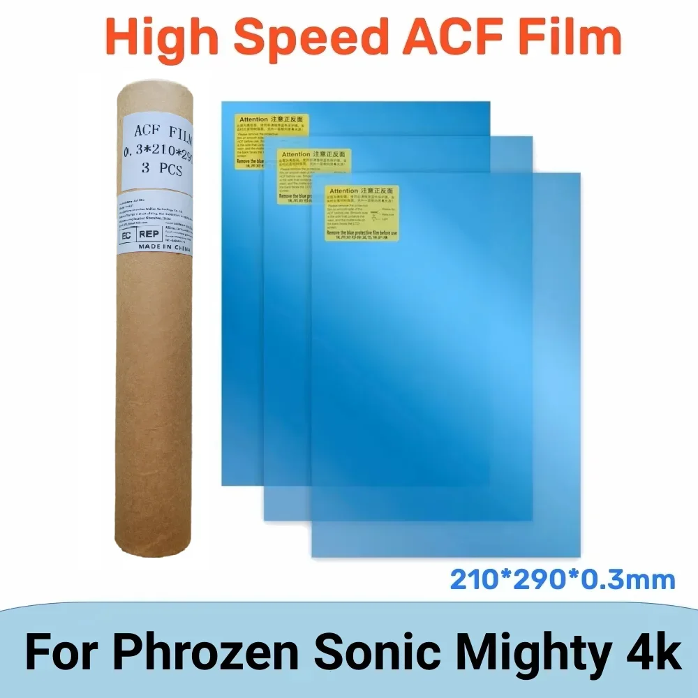 Запчасти для 3D-принтеров, 3 шт., пленка ACF A4, размер 210*290 мм для Phrozen Sonic Mighty 4K Saturn 3 Ultra Photon M5s Pro, пленки из смолы
Запчасти для 3D-принтеров, 3 шт., пленка ACF A4, размер 210*290 мм для Phrozen Sonic Mighty 4K Saturn 3 Ultra Photon M5s Pro, пленки из смолы