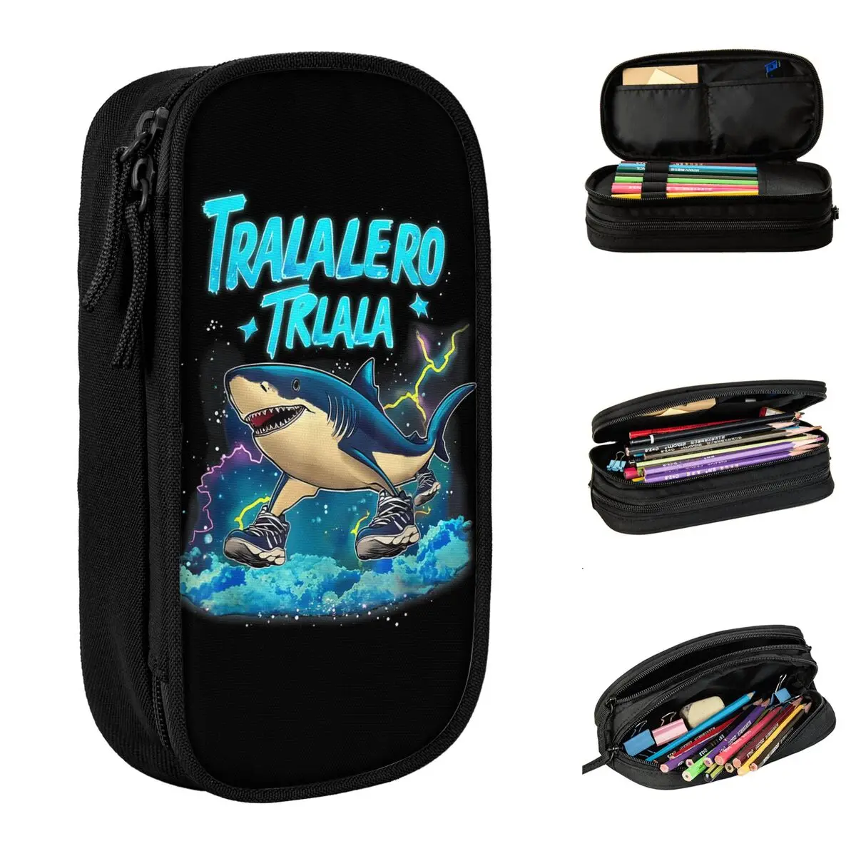 Tralalero Tralala Pencil Cases Italian Brainrot Meme Pencilcases Pen Large Storage Bags Students School Cosmetic Stationery
Tralalero Tralala Pencil Cases Italian Brainrot Meme Pencilcases Pen Large Storage Bags Students School Cosmetic Stationery