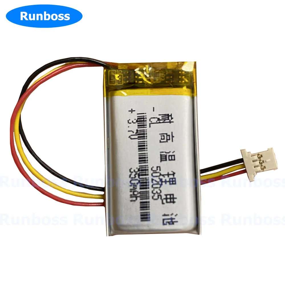 502035 350mAh 3.7V Molex 1.25mm 3Pin Ultra Thin Plug Battery For DVR Car Recorder 70mai smart dash cam 1s midrive D01 D06 D07
502035 350mAh 3.7V Molex 1.25mm 3Pin Ultra Thin Plug Battery For DVR Car Recorder 70mai smart dash cam 1s midrive D01 D06 D07