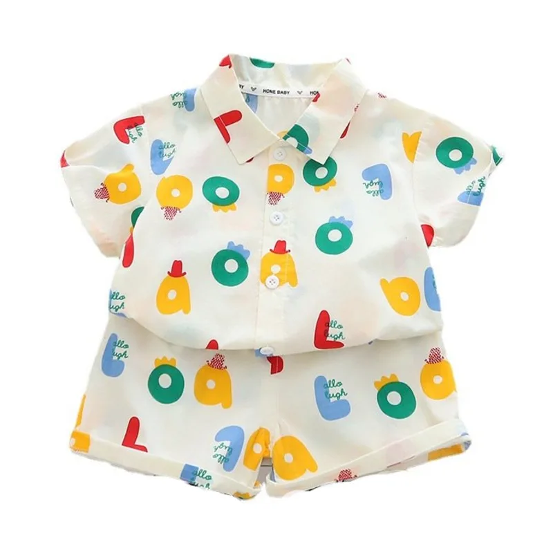 New Summer Baby Boys Clothes Suit Children Casual Letter Shirt Shorts 2Pcs/Sets Toddler Costume Infant Outfits Kids Tracksuits
New Summer Baby Boys Clothes Suit Children Casual Letter Shirt Shorts 2Pcs/Sets Toddler Costume Infant Outfits Kids Tracksuits