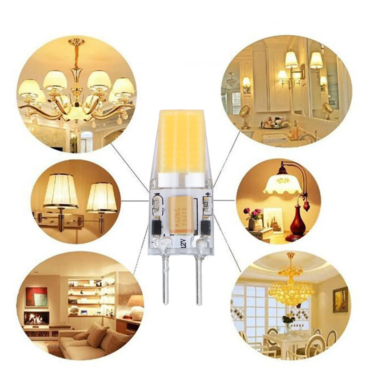 ZK20 6PCS GY6.35 Bulb 5W AC DC12V COB Light Bulb Energy Saving Silicone Ceiling Lamp Bulb for Living Room
ZK20 6PCS GY6.35 Bulb 5W AC DC12V COB Light Bulb Energy Saving Silicone Ceiling Lamp Bulb for Living Room