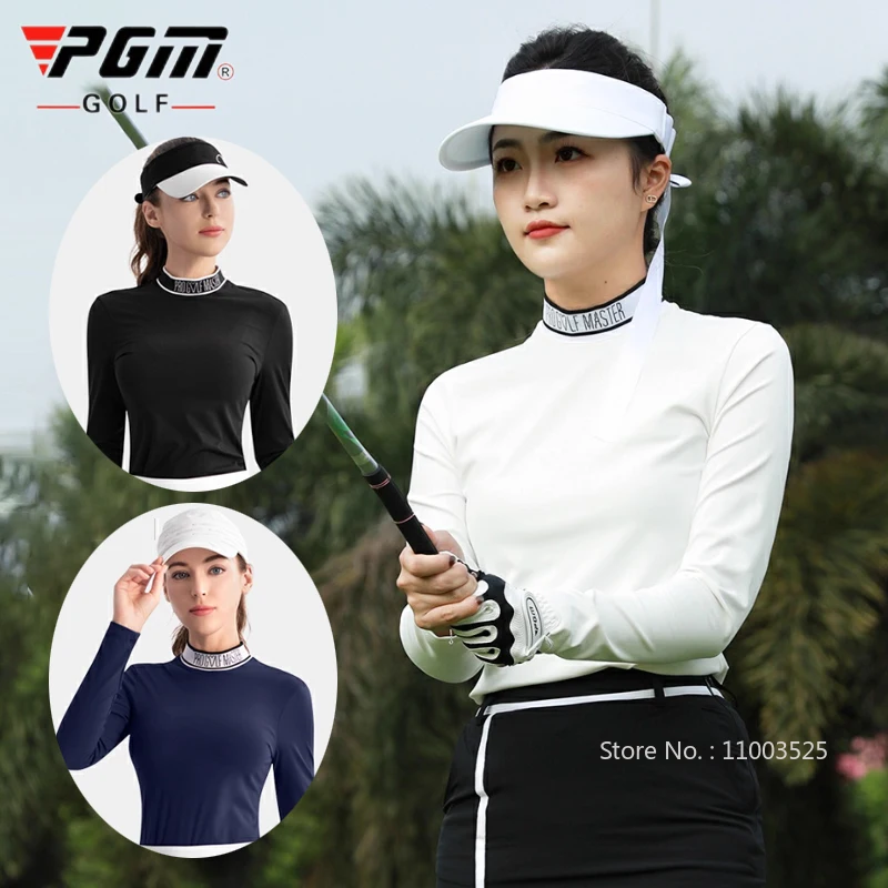 Pgm осенние женские теплые рубашки для гольфа, зимние бархатные топы с длинными рукавами, женские универсальные футболки с воротником-стойкой для отдыха и спорта
Pgm осенние женские теплые рубашки для гольфа, зимние бархатные топы с длинными рукавами, женские универсальные футболки с воротником-стойкой для отдыха и спорта