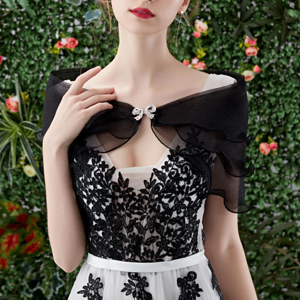 Women Evening Party Shrug Solid Color Shawl Dress Cover Up Shoulder Cape Wedding Elegant Free Size Arm-covering Forest Series
Women Evening Party Shrug Solid Color Shawl Dress Cover Up Shoulder Cape Wedding Elegant Free Size Arm-covering Forest Series