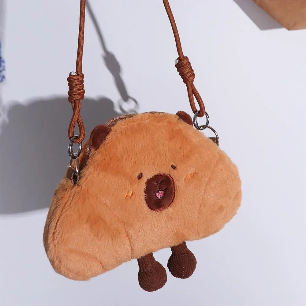 Cute Bread Capybara Shoulder Bag Lightweight Large Capacity Plush Croissant Crossbody Bag Soft Furry Creative Cartoon Pouch
Cute Bread Capybara Shoulder Bag Lightweight Large Capacity Plush Croissant Crossbody Bag Soft Furry Creative Cartoon Pouch