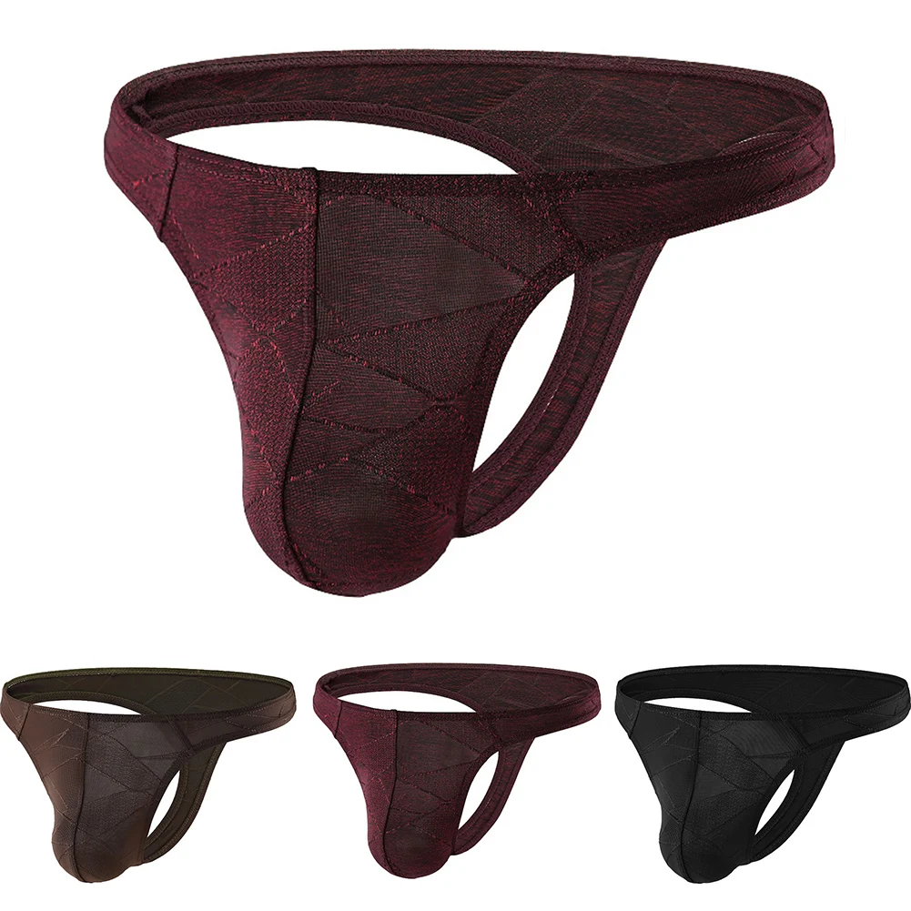 Solid Color Ice Silk Jacquard Men Sexy Hot Underwear Thin Breathable Pouch Briefs G-string Low Rise Casual Thong
Solid Color Ice Silk Jacquard Men Sexy Hot Underwear Thin Breathable Pouch Briefs G-string Low Rise Casual Thong