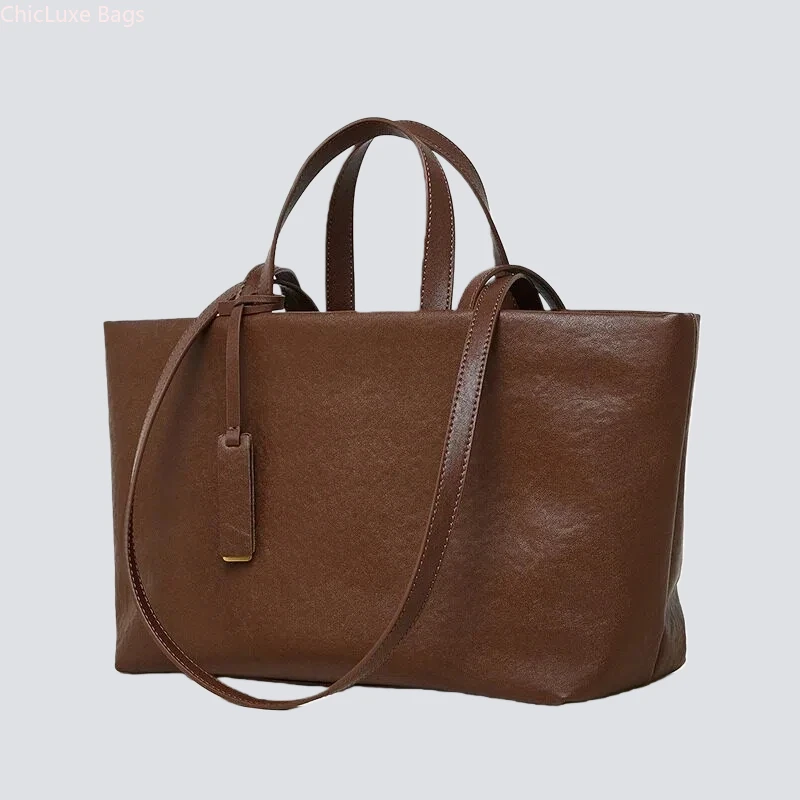 New Genuine Leather Tote Bag Women Large Capacity Underarm Shoulder Bag Retro Soft Cowhide Handbag Minimalist Commuter Fashion
New Genuine Leather Tote Bag Women Large Capacity Underarm Shoulder Bag Retro Soft Cowhide Handbag Minimalist Commuter Fashion