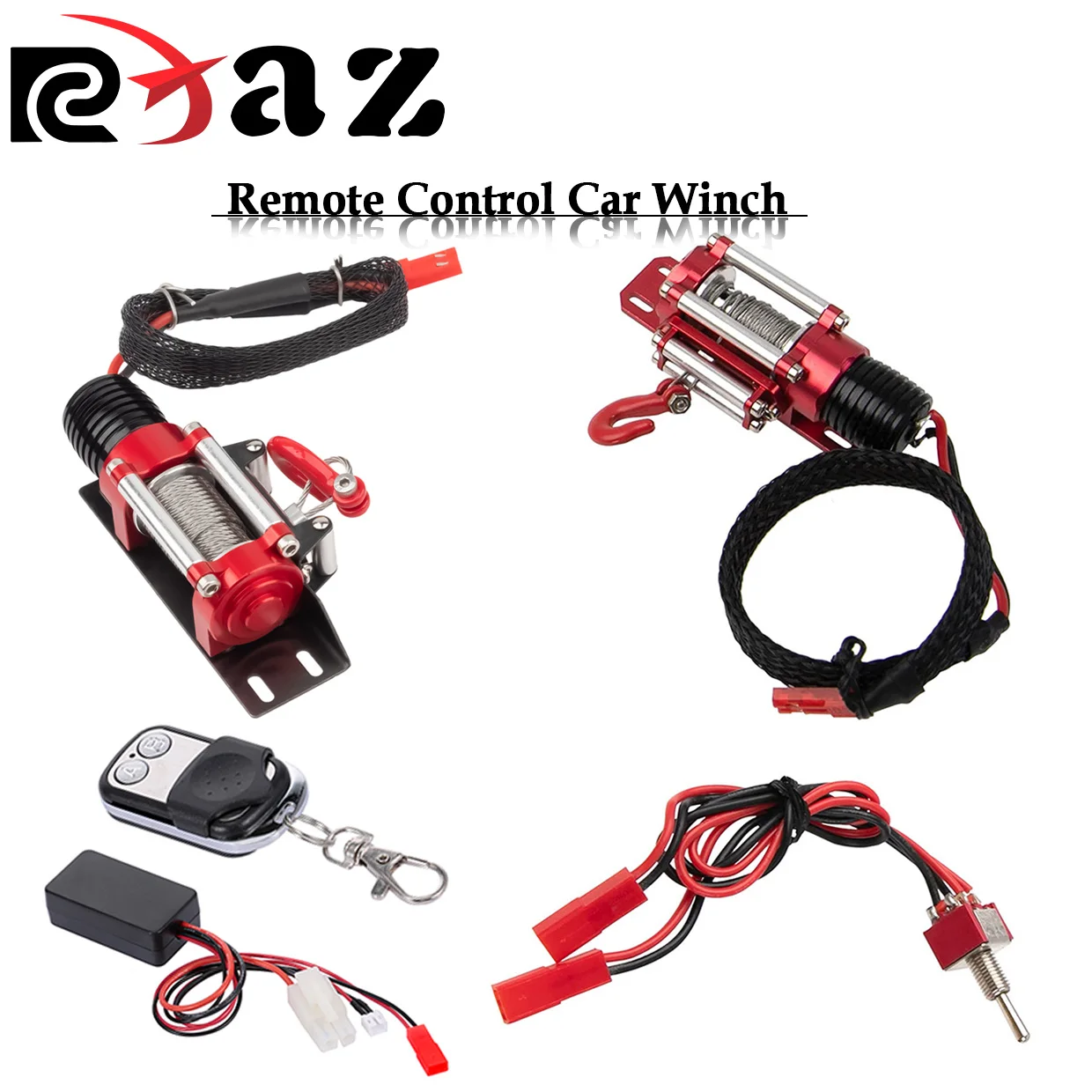 RCXAZ RC Модель автомобиля в масштабе 1/10, металлическая лебедка с контроллером, подходит для гусеничных машин 1/10 Traxxas HPI CC01 Axial SCX10 RC4WD D90
RCXAZ RC Модель автомобиля в масштабе 1/10, металлическая лебедка с контроллером, подходит для гусеничных машин 1/10 Traxxas HPI CC01 Axial SCX10 RC4WD D90