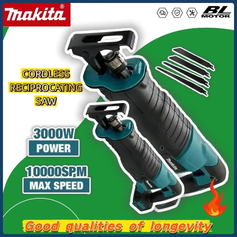 Makita Brushless Cordless Reciprocating Saw Reciprocating Saw Portable Power Tools With 4pcs Saw Blades For Makita Battery
Makita Brushless Cordless Reciprocating Saw Reciprocating Saw Portable Power Tools With 4pcs Saw Blades For Makita Battery