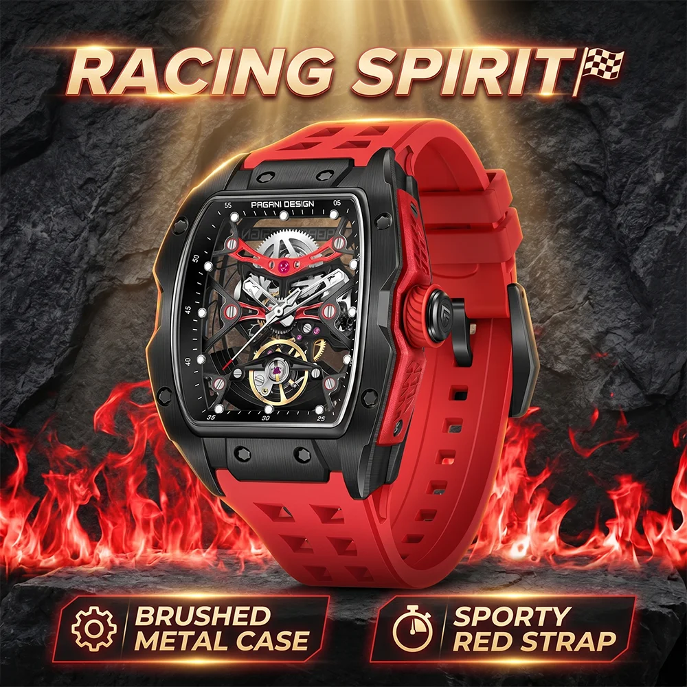 Pagani Design New Skeleton Hollow Men's Watch Luxury Sapphire Stainless Steel Casual Business Men's Automatic Mechanical Watch
Pagani Design New Skeleton Hollow Men's Watch Luxury Sapphire Stainless Steel Casual Business Men's Automatic Mechanical Watch
