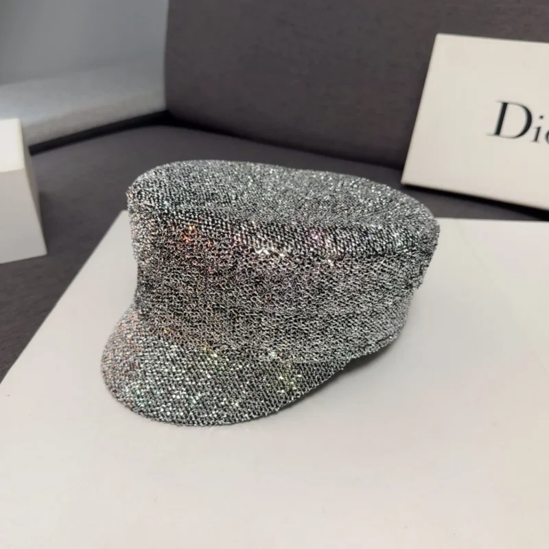 Female European and American Silver Super Flash Hat Stage Performance Duck Tongue Hat
Female European and American Silver Super Flash Hat Stage Performance Duck Tongue Hat