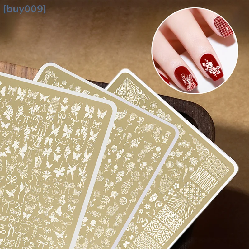 Nail Stamping Printed Gold Steel Plate Butterfly Flower Lace Pattern Template Nail Image Plate Stainless Steel Nail Tools
Nail Stamping Printed Gold Steel Plate Butterfly Flower Lace Pattern Template Nail Image Plate Stainless Steel Nail Tools