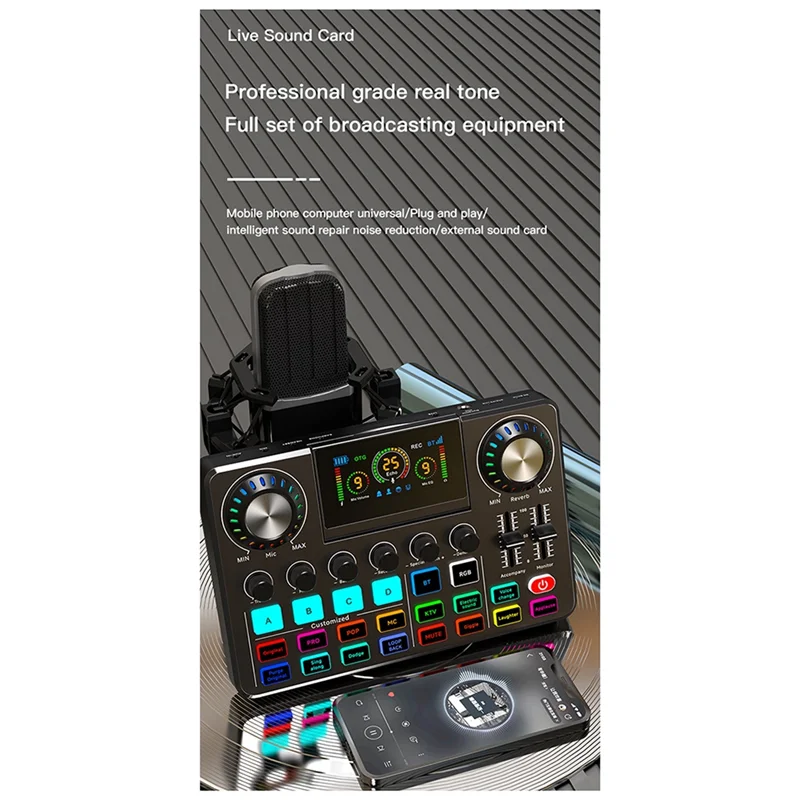 A99I-F668 Electronic Tone Sound Card F668 Live Sound Card Sound Card For Live Streaming Recording
A99I-F668 Electronic Tone Sound Card F668 Live Sound Card Sound Card For Live Streaming Recording