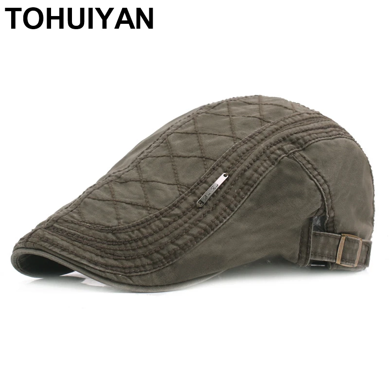 TOHUIYAN Vintage Cotton Newsboy Caps Summer Autumn Gorras Berets Hats Casual Women Boinas Cabbie Hat Adjustable Flat Cap For Men
TOHUIYAN Vintage Cotton Newsboy Caps Summer Autumn Gorras Berets Hats Casual Women Boinas Cabbie Hat Adjustable Flat Cap For Men
