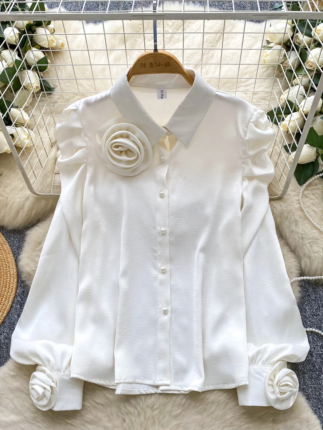 Женские абрикосовые рубашки с круглым вырезом и 3D цветочным принтом, блузки Y2k, винтажная эстетичная элегантная атласная рубашка с длинными рукавами 2000-х годов, модная одежда на осень 
Женские абрикосовые рубашки с круглым вырезом и 3D цветочным принтом, блузки Y2k, винтажная эстетичная элегантная атласная рубашка с длинными рукавами 2000-х годов, модная одежда на осень