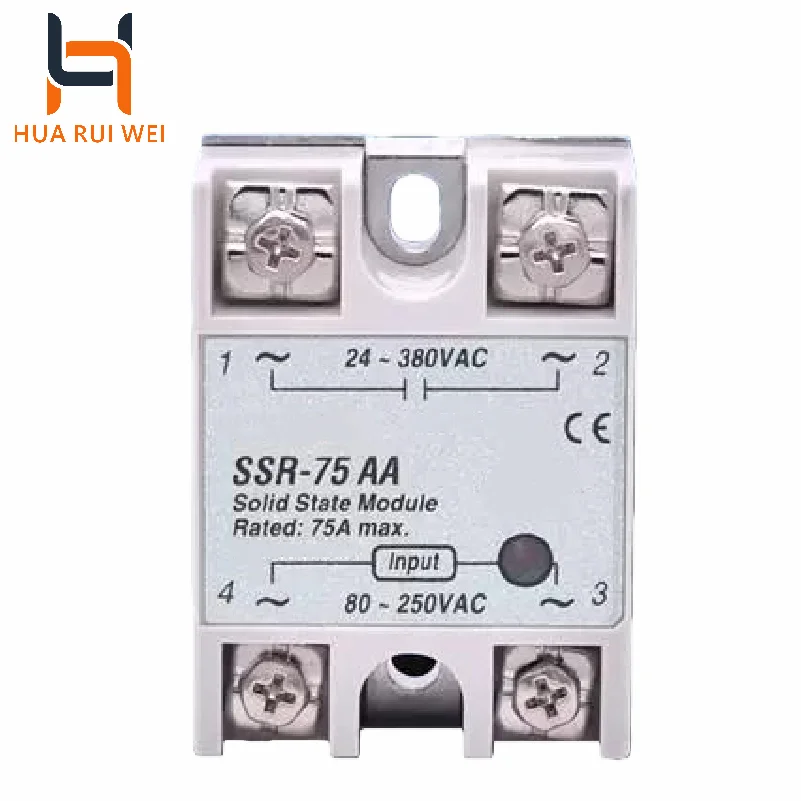 Hot Sale New SSR-75AA Industrial Automation Solid State Relay
Hot Sale New SSR-75AA Industrial Automation Solid State Relay