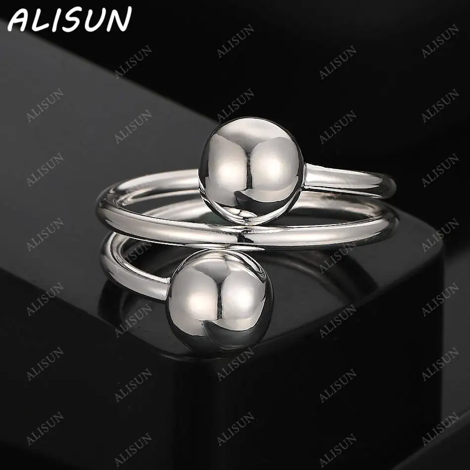 ALISUN 925 Sterling Silver 8mm Sphere Open Ring For Women Men Grace Jewelry Trend Fashionable Birthday Party Gifts
ALISUN 925 Sterling Silver 8mm Sphere Open Ring For Women Men Grace Jewelry Trend Fashionable Birthday Party Gifts