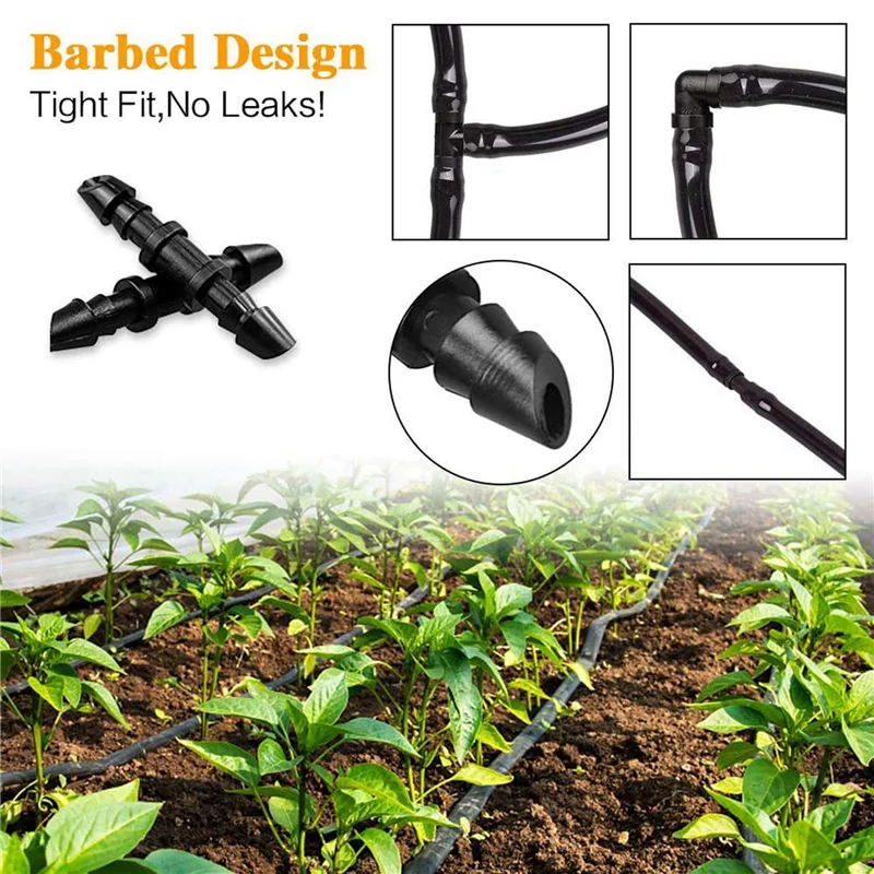 210 Pack Drip Irrigation Universal 1/4 Inch Barbed Coupling Fitting, Barbed Connectors For 1/4 Inch Drip Tubing-B09B
210 Pack Drip Irrigation Universal 1/4 Inch Barbed Coupling Fitting, Barbed Connectors For 1/4 Inch Drip Tubing-B09B