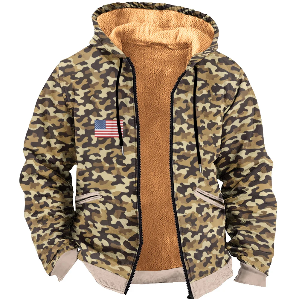 Vintage Style Men's Winter Coat - Thickened Fleece Parkas Jackets, Warm Cardigan Knit Sweater, Loose Male Hooded Coats with Wool
Vintage Style Men's Winter Coat - Thickened Fleece Parkas Jackets, Warm Cardigan Knit Sweater, Loose Male Hooded Coats with Wool