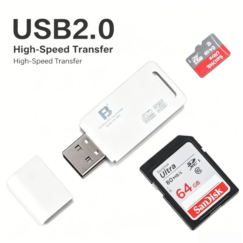 Mini Multi-Function High-Speed Card Reader Direct Read TF MicroSD SD SDHC All-In-One Portable Data Transfer Device
Mini Multi-Function High-Speed Card Reader Direct Read TF MicroSD SD SDHC All-In-One Portable Data Transfer Device
