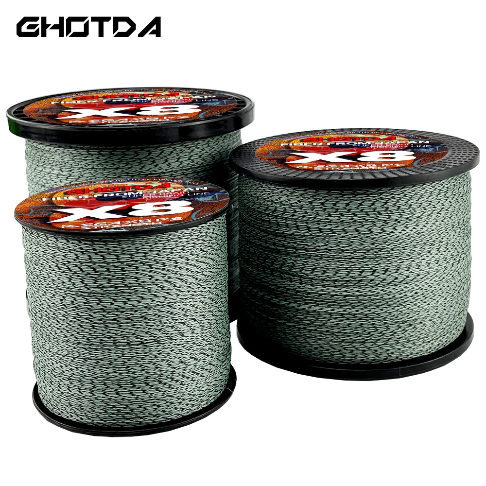 GHOTDA Fishing Line Spotted 300M 500M 1000M 8 Strands Camouflage PE Braided Fishing Line Hide In The Water
GHOTDA Fishing Line Spotted 300M 500M 1000M 8 Strands Camouflage PE Braided Fishing Line Hide In The Water