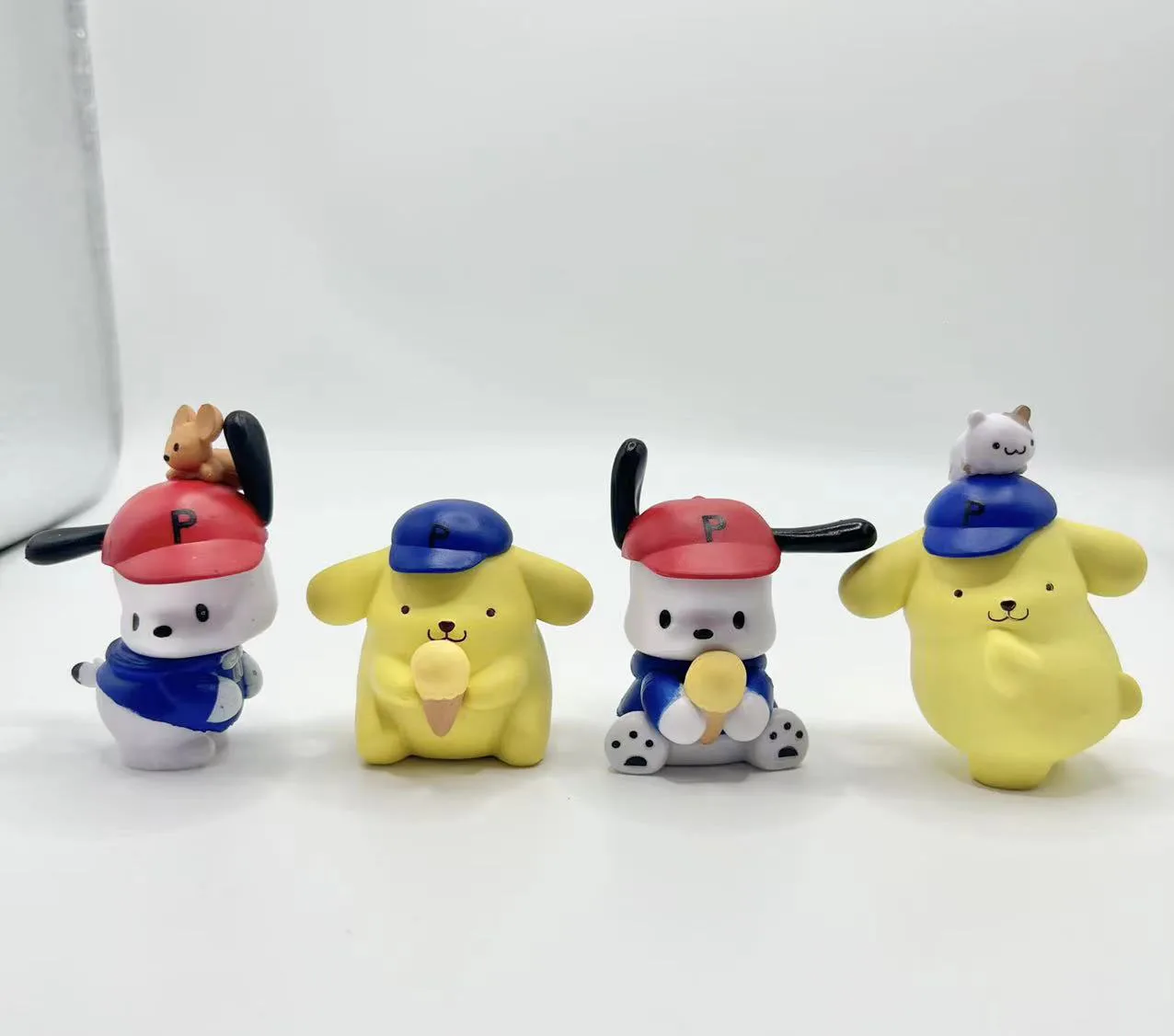 Аниме фигурки героев Sanrio, Настольная кукла похвака попомпурина, игрушки, украшения для торта, Коллекционные Подарочные игрушки, 4 шт.
Аниме фигурки героев Sanrio, Настольная кукла похвака попомпурина, игрушки, украшения для торта, Коллекционные Подарочные игрушки, 4 шт.