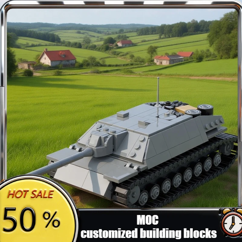 406 PCS Custom Tank Model Jagdpanzer IV/70 Destroyer Jpz 4/70 MOC Customize Modular Building Block Design DIY Assembly Toy Gift
406 PCS Custom Tank Model Jagdpanzer IV/70 Destroyer Jpz 4/70 MOC Customize Modular Building Block Design DIY Assembly Toy Gift