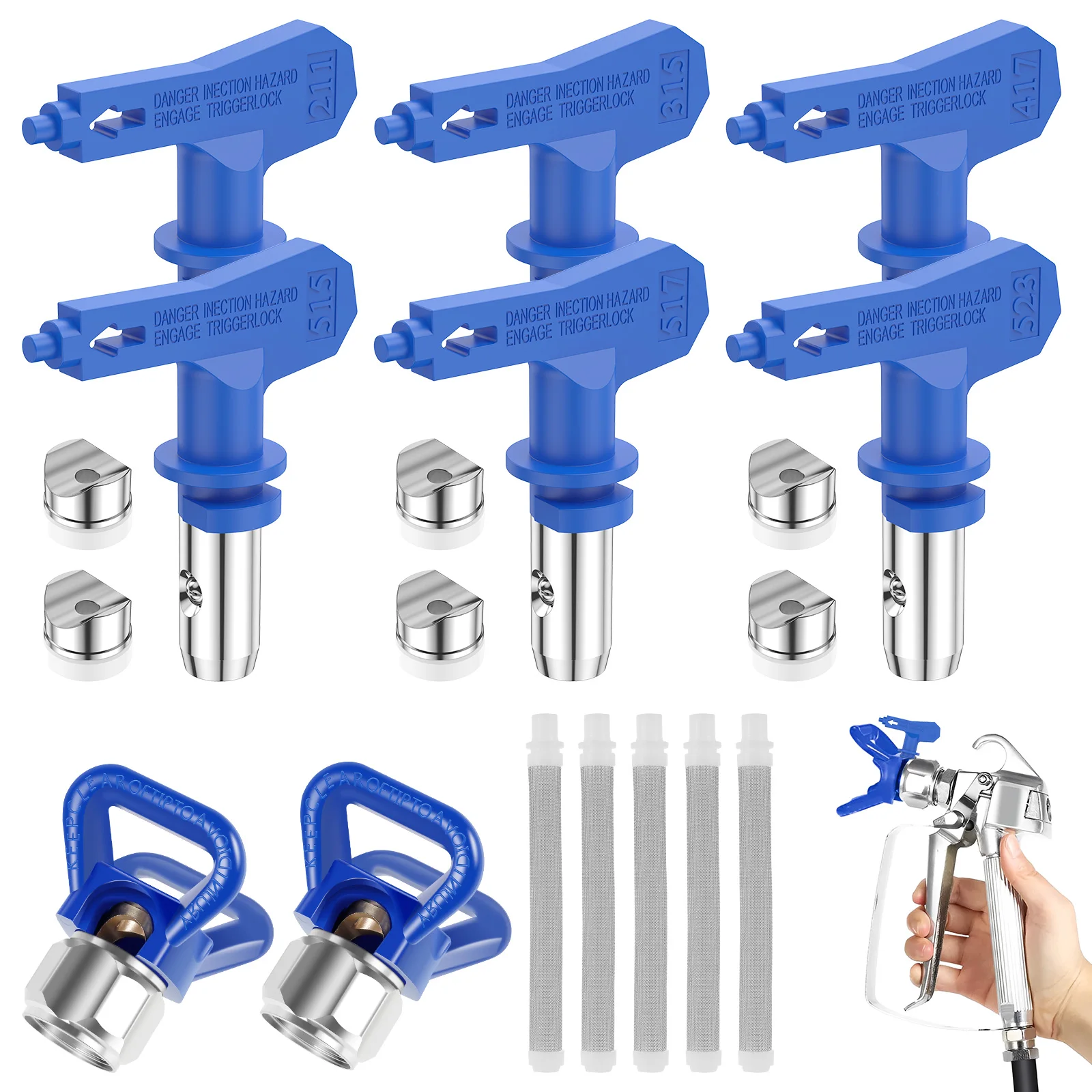 13Pcs Airless Paint Nozzles Set Reversible Spraying Machine Tips Paint Sprayer Nozzle Airless Sprayer Spraying Machine Parts
13Pcs Airless Paint Nozzles Set Reversible Spraying Machine Tips Paint Sprayer Nozzle Airless Sprayer Spraying Machine Parts