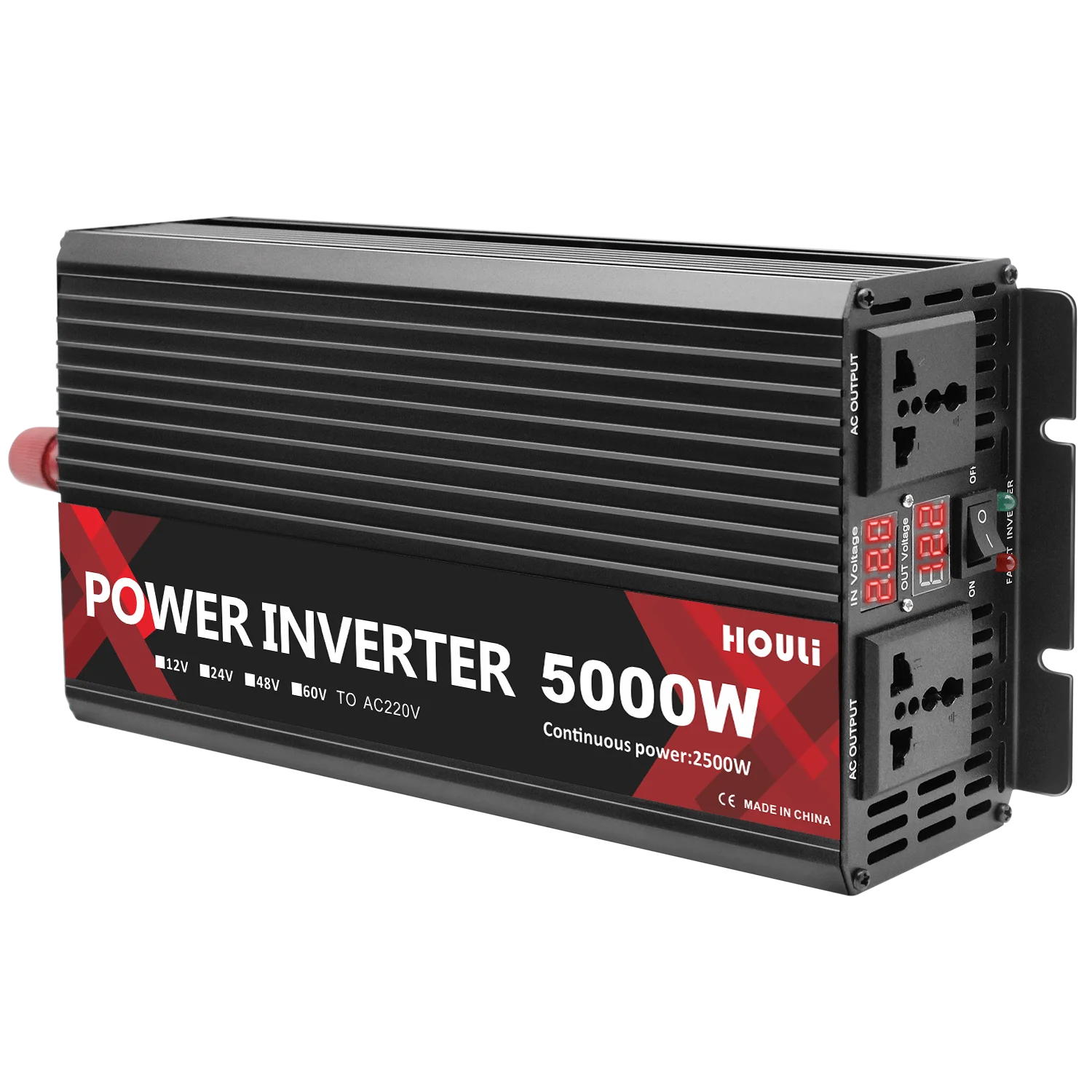 5000W Modified Sine Wave Car Power Inverter Dc 12V/24V to Ac 220V/110V Power Inverter Convertisseur Pur Sinus 5000W
5000W Modified Sine Wave Car Power Inverter Dc 12V/24V to Ac 220V/110V Power Inverter Convertisseur Pur Sinus 5000W