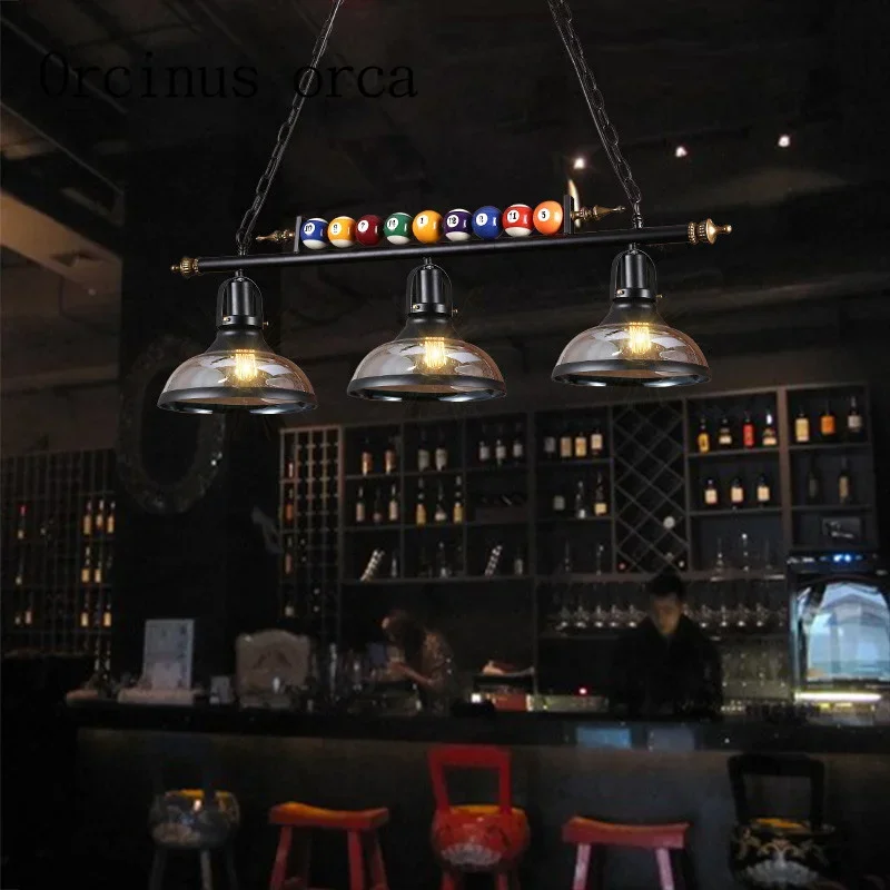 American style rural furniture retro billiards chandeliers restaurants Nordic creative personality glass chandelier
American style rural furniture retro billiards chandeliers restaurants Nordic creative personality glass chandelier