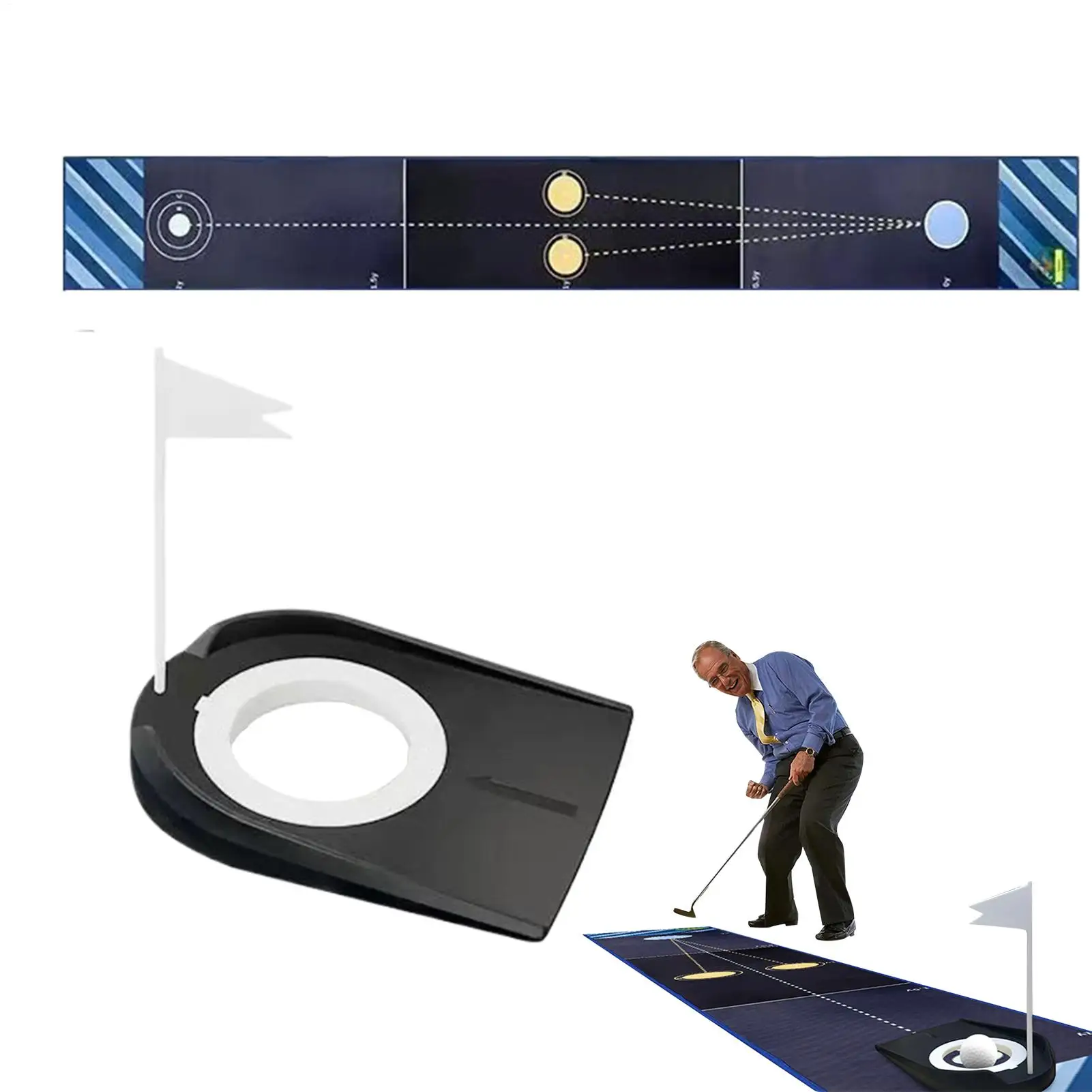 Golf Putting Mats Practice Indoor Golf Putting Game Indoor Practice Hitting Simulator Portable Golf Training Tool for Home Men
Golf Putting Mats Practice Indoor Golf Putting Game Indoor Practice Hitting Simulator Portable Golf Training Tool for Home Men
