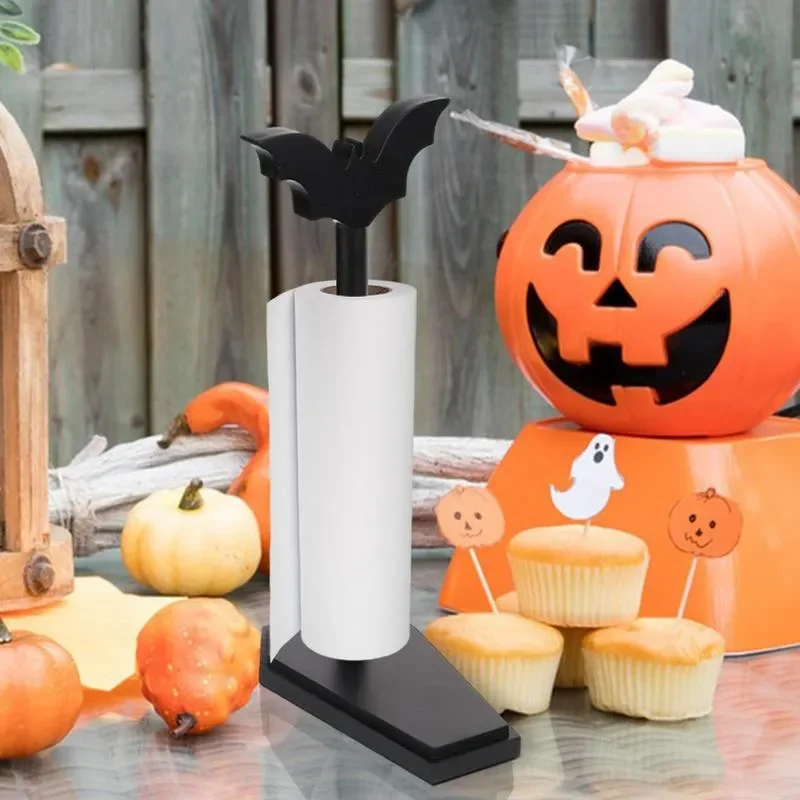 DIY Halloween Paper Towel Holder Matte Black Kitchen Tissue Holder With Coffin Base Spooky Halloween Bat Decor Paper Towel Rack
DIY Halloween Paper Towel Holder Matte Black Kitchen Tissue Holder With Coffin Base Spooky Halloween Bat Decor Paper Towel Rack