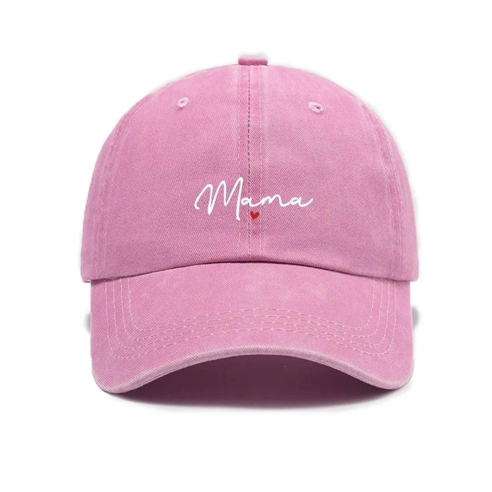 Fashion Washed Cotton Mama Red Heart Caps Vintage Adjustable Baseball Hats Casual Breathable Sport Visors Cap Gifts
Fashion Washed Cotton Mama Red Heart Caps Vintage Adjustable Baseball Hats Casual Breathable Sport Visors Cap Gifts