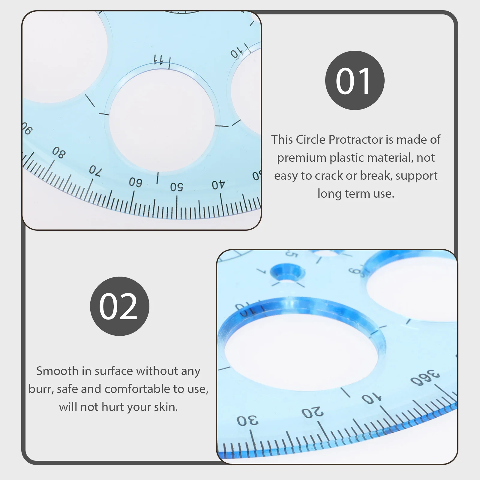 3 Pcs Protractor for Woodworking Ruler Nipple Tool Student Office Measuring Protractors
3 Pcs Protractor for Woodworking Ruler Nipple Tool Student Office Measuring Protractors
