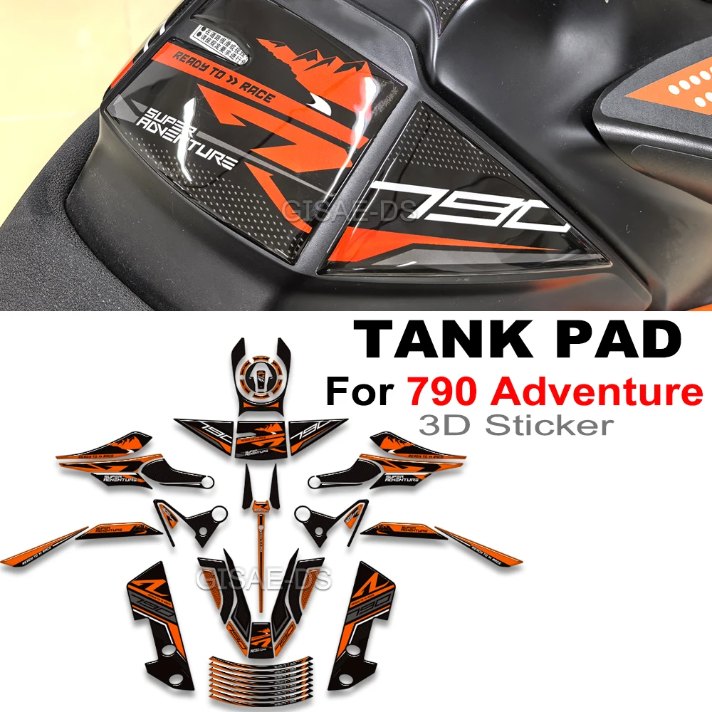 For 790 Adventure Motorcycle Tank Pad Side Grips Gas Fuel Oil Kit Body Fairing Fender Knee Stickers
For 790 Adventure Motorcycle Tank Pad Side Grips Gas Fuel Oil Kit Body Fairing Fender Knee Stickers