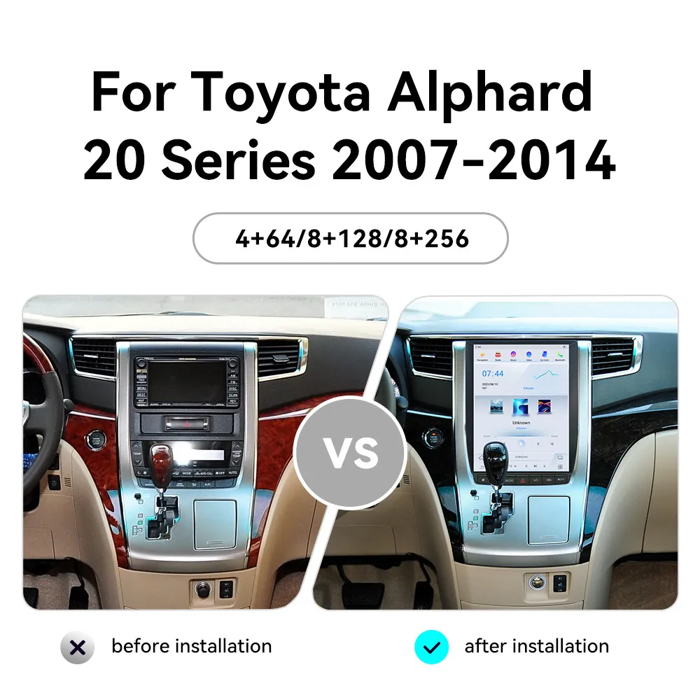 12,1-дюймовый автомобильный радиоприемник CarPlay Android 13 для Toyota Alphard 20 серии 207-2014, мультимедийный плеер с сенсорным экраном AI, GPS-навигация BT
12,1-дюймовый автомобильный радиоприемник CarPlay Android 13 для Toyota Alphard 20 серии 207-2014, мультимедийный плеер с сенсорным экраном AI, GPS-навигация BT