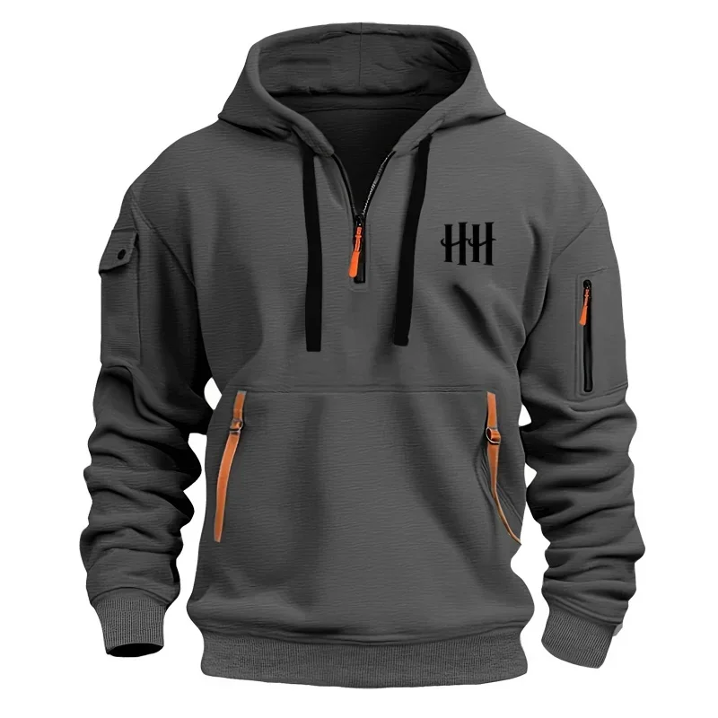 2025 New Men's Fashion Printed Sweatshirt Is a Loose Street Pullover with Zipper Multiple Pockets and Drawstring Men's Hoodie
2025 New Men's Fashion Printed Sweatshirt Is a Loose Street Pullover with Zipper Multiple Pockets and Drawstring Men's Hoodie