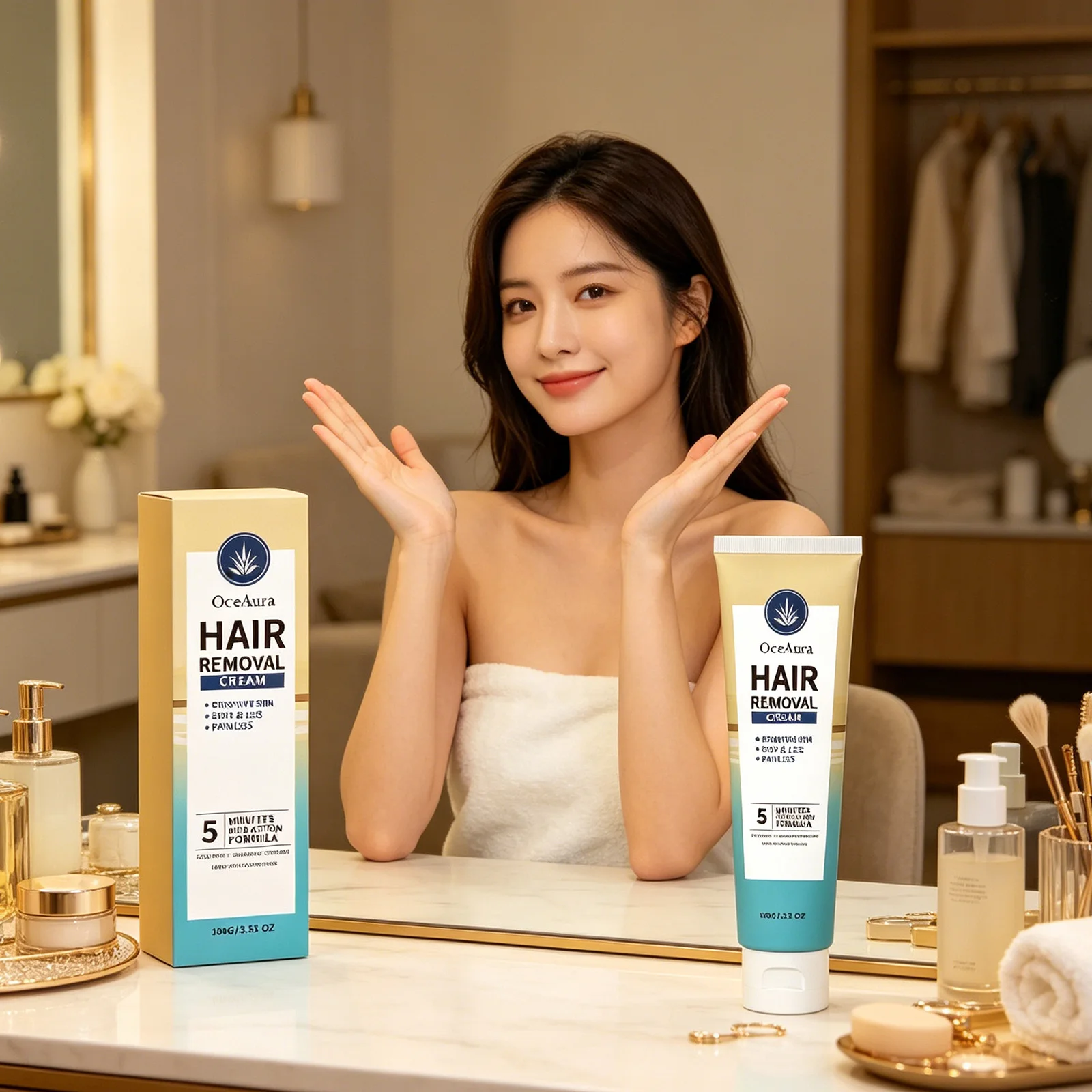 OceAura Body Hair Removal Cream for Underarm Leg Arm Hair Growth Inhibitor Painless Shea Butter Hydrating Hair Depilatory Cream
OceAura Body Hair Removal Cream for Underarm Leg Arm Hair Growth Inhibitor Painless Shea Butter Hydrating Hair Depilatory Cream