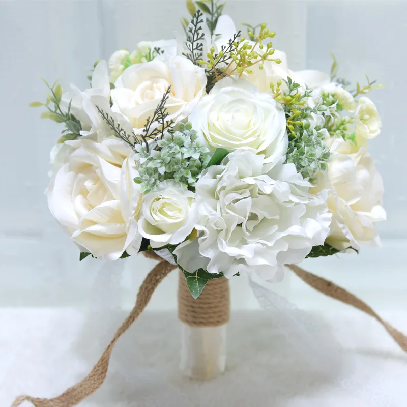 Artificial rose bouquet bride holding flowers silk artificial flowers outdoor wedding supplies flower decoration
Artificial rose bouquet bride holding flowers silk artificial flowers outdoor wedding supplies flower decoration