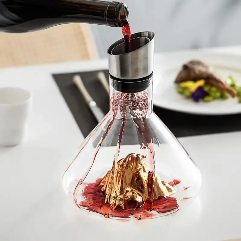 Creative Jinshan Style Crystal Wine Decanter - Clear Lead-free Crystal Glass Bottle Wine Gift Bar Decoration for High-end Gifts
Creative Jinshan Style Crystal Wine Decanter - Clear Lead-free Crystal Glass Bottle Wine Gift Bar Decoration for High-end Gifts
