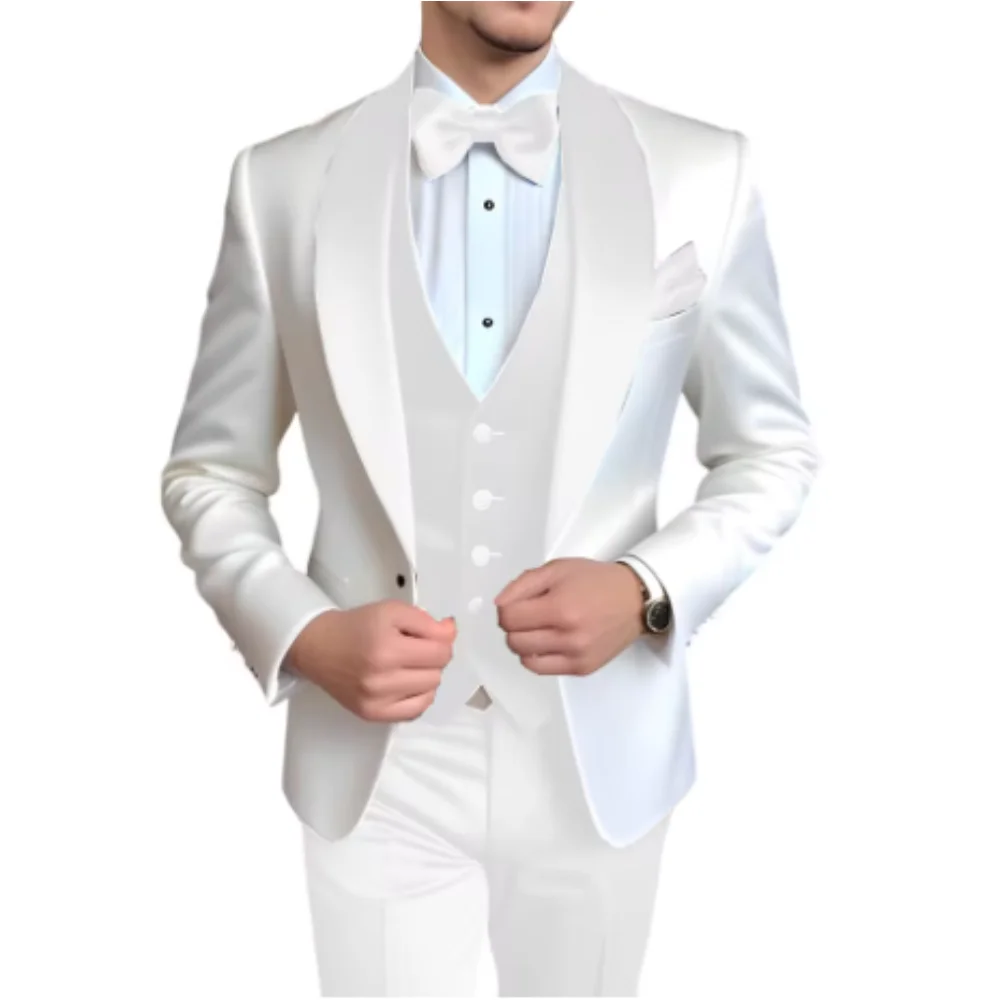 Men Suits Slim Fit 3 Piece Single Breasted Suit Men Wedding Prom Party Business(Blazer+Vest+Pants)
Men Suits Slim Fit 3 Piece Single Breasted Suit Men Wedding Prom Party Business(Blazer+Vest+Pants)