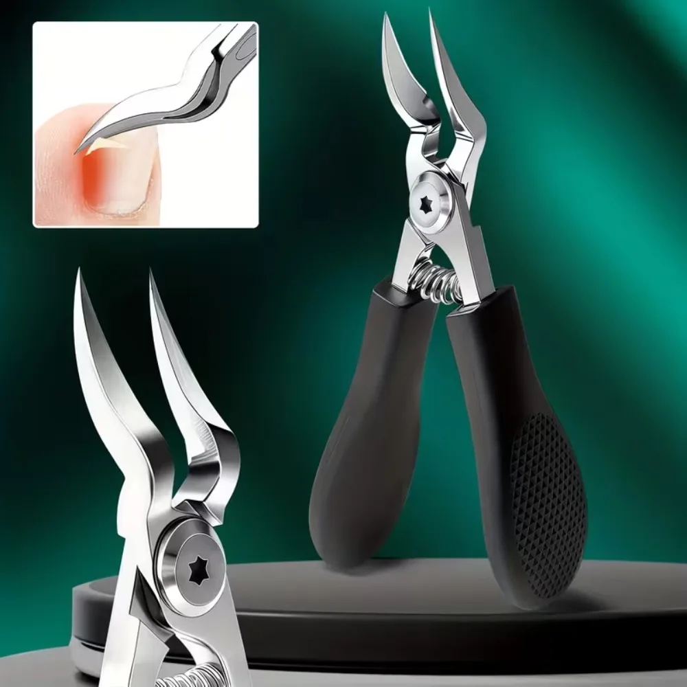 Мощные кусачки для ногтей из нержавеющей стали, для толстых ногтей, с изогнутым лезвием, острым удлиненным кончиком, утолщенные, для ухода за ногтями
Мощные кусачки для ногтей из нержавеющей стали, для толстых ногтей, с изогнутым лезвием, острым удлиненным кончиком, утолщенные, для ухода за ногтями