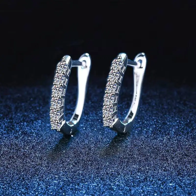 WZ080 Fine 1.2Carat Vvs Plated Platinum 925 Sterling Silver Earring Jewelry Moissanite Wedding Engagement Earrings for Women
WZ080 Fine 1.2Carat Vvs Plated Platinum 925 Sterling Silver Earring Jewelry Moissanite Wedding Engagement Earrings for Women