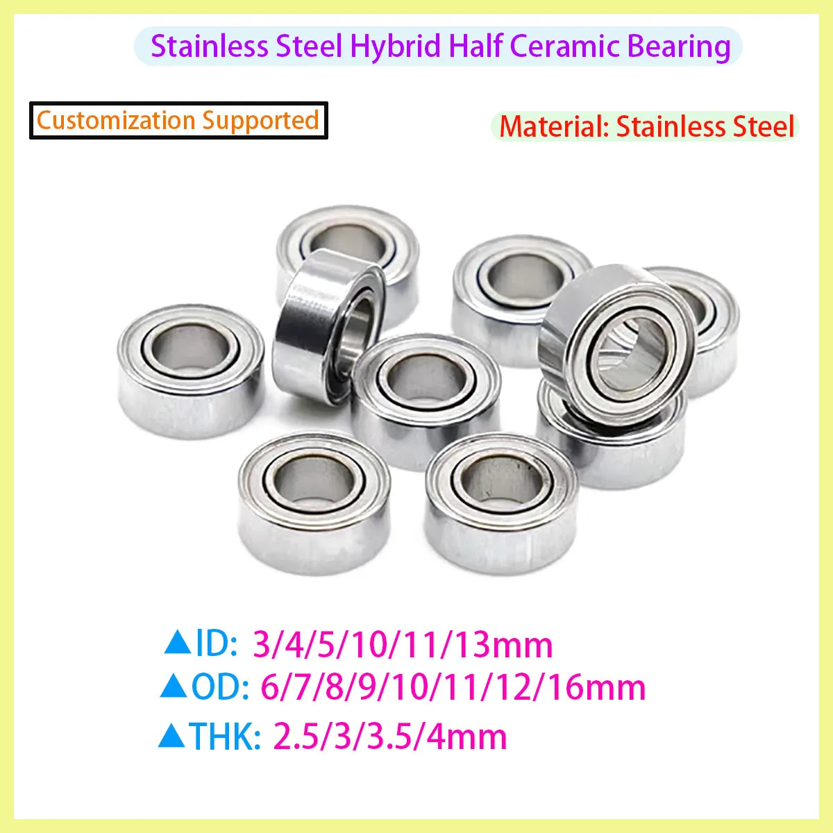 S623 688 695 685 SMR115 SMR105 117 137 104 106 52 63 74 84 95 85 62 128 ZZ RS 2RS Hybrid ceramic miniature fishing reel bearing
S623 688 695 685 SMR115 SMR105 117 137 104 106 52 63 74 84 95 85 62 128 ZZ RS 2RS Hybrid ceramic miniature fishing reel bearing