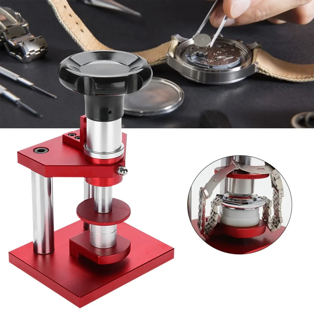 Durable Screw Type Watch Case Press Large Size High Precision Watch Repair Tool Professional Sturdy Press Tool Back Cover Close
Durable Screw Type Watch Case Press Large Size High Precision Watch Repair Tool Professional Sturdy Press Tool Back Cover Close