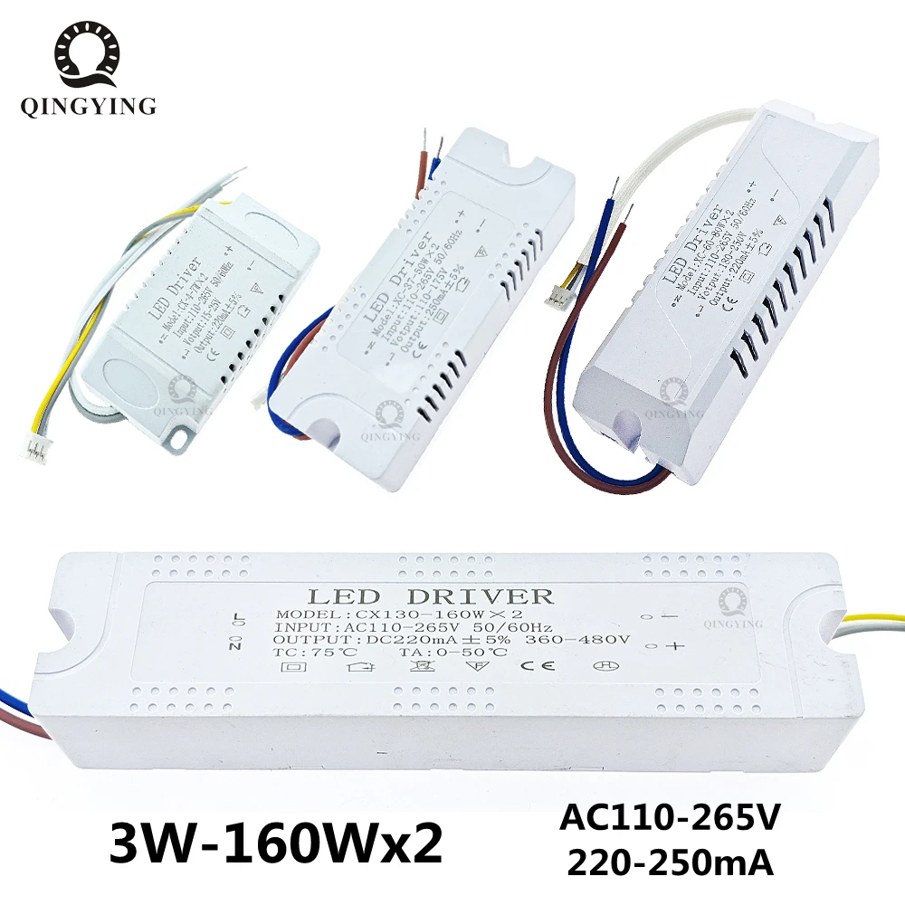 3W-160Wx2 Ceiling Light Power Supply AC110-265V Input Voltage 8-12Wx2 18-24Wx2 25-40Wx2 37-60Wx2 60-80Wx2 130-160Wx2 LED Driver
3W-160Wx2 Ceiling Light Power Supply AC110-265V Input Voltage 8-12Wx2 18-24Wx2 25-40Wx2 37-60Wx2 60-80Wx2 130-160Wx2 LED Driver