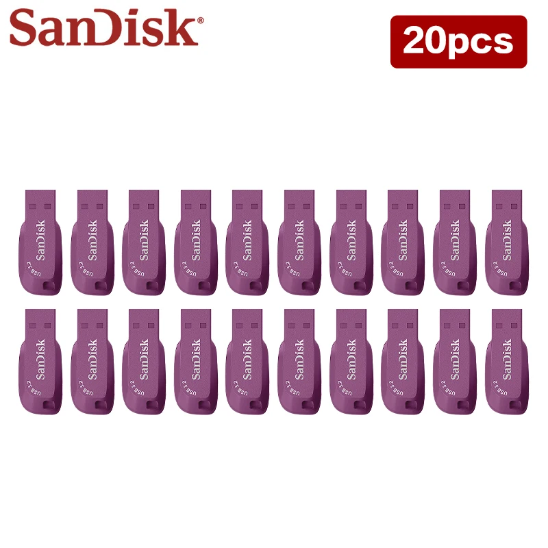 20pcs Wholesale SanDisk USB 3.2 Flash Drive 32GB 64GB 128GB Colorful original Pen Drive Up to 100Mb/s Memory U Disk for Computer
20pcs Wholesale SanDisk USB 3.2 Flash Drive 32GB 64GB 128GB Colorful original Pen Drive Up to 100Mb/s Memory U Disk for Computer
