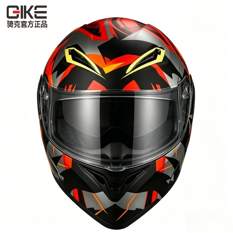 QIKE Personalized Dual Visor Flip-Up Helmet: Modular Full Face Motorcycle Casco for Men Women Racing & Touring
QIKE Personalized Dual Visor Flip-Up Helmet: Modular Full Face Motorcycle Casco for Men Women Racing & Touring